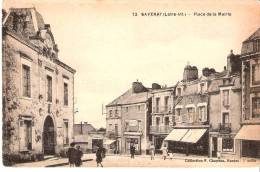 Savenay- (Saint-Nazaire-Loire Atlantique )- +/-1920- Place De La Mairie- Commerces-Buvette- Animée - Savenay