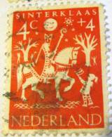 Netherlands 1961 Child Welfare St Nicholas 4c + 4c - Used - Usati