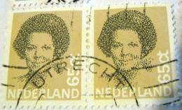 Netherlands 1981 Queen Beatrix 65c X2 - Used - Used Stamps