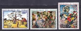 Chad - 1970 - ( Art - Painting - Village Life, By Goto Narcisse ) - Complete Set - MNH (**) - Tschad (1960-...)