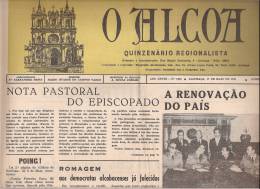 Alcobaça - Jornal "O Alcoa" Nº 1332 De 17 De Maio De 1974. Leiria (2 Scans) - Magazines