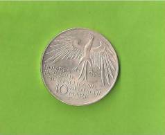 GERMANIA GERMANY 10 MARCHI 1972 OLIMPIADI MONACO - SILVER - - Other & Unclassified