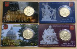 VATICANO 2013 . COMPLETE COLLECTION THE 4 COINCARDS - Vatikan