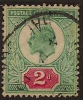 GB 1902 2d Blue Green & Red KE VII SG 229 U RV2024 - Ohne Zuordnung