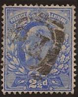 GB 1902 2 1/2d Ultramarine KE VII SG 230 U RV2025 - Ohne Zuordnung