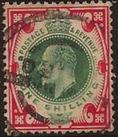 GB 1902 1/- Green And Red KE VII SG 259 U RV2063 - Sin Clasificación