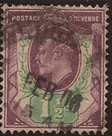 GB 1902 1 1/2d Dull Purple KE VII SG 221 U RV2017 - Ohne Zuordnung