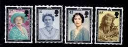 HM Queen Elizabeth (Reine Mère) Avec Carton Presentation (4 Timbres **) - Neufs