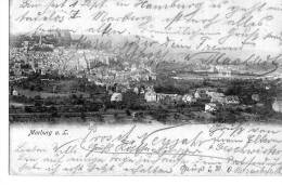 Litho Marburg A.d.Lahn Panorama Wohnhäuser 31.12.1905 N. Kirchheimbonlanden - Marburg