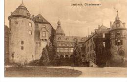 Litho Laubach Oberhessen Mit Schloß Sw Um 1910 - Laubach