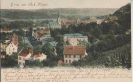 Litho Bad Kösen Wohngebiet Häuser Von Westen 16.7.1902 Nach Rauschmühle - Bad Kösen