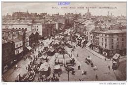 CPSM 9X14 De BIRMINGHAM - BULL RING AND HIGH STREET - Belle Animation - 1927 - Birmingham