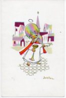 Jaklien Illustrator Illustrateur Herinnering Geert   Communie Souvenir Communion Prentje Image - Communion