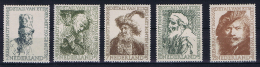 Netherlands, 1956 NVPH 671-675, MNH/** Rembrandt - Unused Stamps