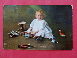 Baby's Birthday---  Playing With Toys-- Tuck Happy Childhood  1909 Cancel       Ref 951 - Collections, Lots & Séries