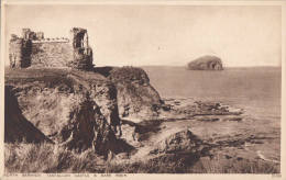 C1900 NORTH BERWICK - TANTALON CASTLE & BASS ROCK - East Lothian