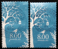 Denmark 2012 Minr.1720,A+C. Winter Stamp (O)    ( Lot L 142 ) - Usado