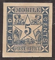 USA 1861 (Estados Confederados - Mobile) - Yvert #2 - Mint No Gum (*) - 1861-65 Stati Confederati