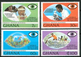 1976 Ghana Sanità Health Santè Set MNH** Nu173 - OMS