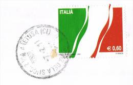 1117- Italia Storia Postale 7.2.11  Lettera Intera Viaggiata Con Isolato €. 0,60  150° Unità D´Italia Tricolore - 2011-20: Marcophilie