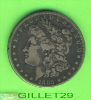 COINS, U.S.A. - ONE DOLLAR 1885  - UNITED STATES OF AMERICA - E. PLURIBUS UNUM - LIBERTY - - Sonstige & Ohne Zuordnung