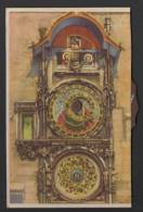 DF / CARTE A ANIMER / PRAGUE ( TCHÉQUIE ) / L' HORLOGE ANTIQUE ADAPTÉE SUR L' HÔTEL DE VILLE - Altri & Non Classificati