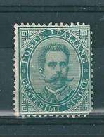 1879 UMBERTO I EFFIGIE 5 C  NUOVO  S.G. - Neufs