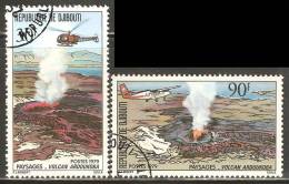 Djibouti 1979 Mi# 243-244 Used - Ardoukoba Volcano - Vulcani