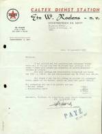 Factuur Brief Lettre Gent - Caltex Dienst Station - Roelens 1967 - 1950 - ...