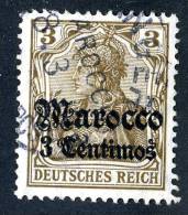 (1023)  Morocco 1906  Mi.34  Used   ~ (michel €2,60) - Maroc (bureaux)