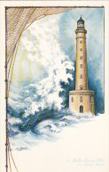 Phares -  Lighthouse Belle Ile En Mer Illustration Filets Pêche - Lighthouses