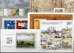 6 Topics Blocs Kunst Kultur Israel Motiv-Blocks ** 116€ Bf History M/s Various Thema Art Bloc Philatelic Sheet Of Asia - Luftpost