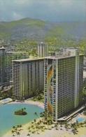 Hawaii Honolulu The Rainbow Tower Beside The Lagoon At The Hilton Hawaiia Village - Honolulu