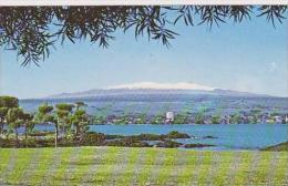 Hawaii Hilo Hawaiis Snow Capped Mauna Kea View From Hilo On The Big Island - Hilo