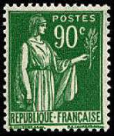 France Type Paix - N°  367 * 4ème Série 90c Vert - 1932-39 Paz