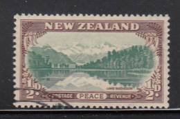 New Zealand Used Scott #247 SG #667a 1/2p Lake Matheson - Printer's Guide Mark - Used Stamps