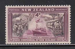 New Zealand MH Scott #235 4p Progress In Transportation - Ongebruikt