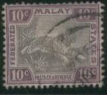 FEDERATED MALAY STATES1900 10c Tiger SG 20d U BW52 - Federated Malay States