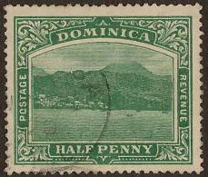 DOMINICA 1908 1/2d Roseau SG 47aw U YK315 - Dominica (...-1978)