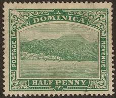 DOMINICA 1908 1/2d Roseau SG 47b U YK316 - Dominica (...-1978)