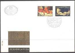 YUGOSLAVIA - JUGOSLAVIA  - ART - PAINTING - NUDES  - FDC -1975 - Desnudos