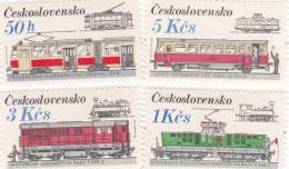 Czechoslovakia-Trams Set  MNH - Tram