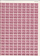 St Lucia  Unlisted  1cent From  1967  Statehood Set  Full Sheet Of 100  Very Scarce  Cat.value 600.00 Usd - St.Lucie (1979-...)