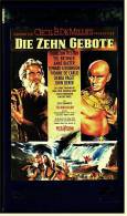 VHS Video , Die Zehn Gebote  -  Mit : Brynner Yul,  Anderson Judith , Mather Jack , Dobkin Lawrence  -  Von 2001 - Classiques