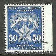 JUGOSLAWIEN Jugoslavia Porto Tax Postage Due 50 Din. O - Segnatasse