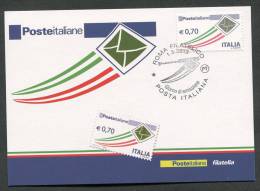 ITALIA - FDC CARTOLINA MAXIMUM CARD 2013 - POSTA ORDINARIA € 0,70 - 378 - Maximumkaarten