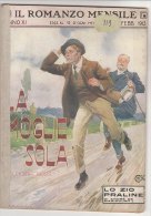 RA#20#02 IL ROMANZO MENSILE 1913 Adcock LA MOGLIE SOLA - De Maricourt/Cop. Salvadori/Pubbl. CIOCCOLATO MILKA SUCHARD - Thrillers