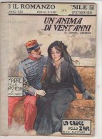 RA#22#12 IL ROMANZO MENSILE 1915 Lesueur UN'ANIMA DI VENT'ANNI - Fletcher LA CROCE DELLO ZAR/Cop.Salvadori/CACAO SUCHARD - Thrillers