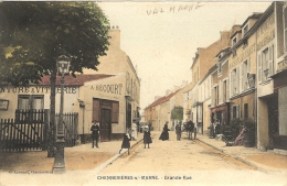94 _ Chennevieres -sur- Marne _  Grande Rue _(colorisée) - Chennevieres Sur Marne