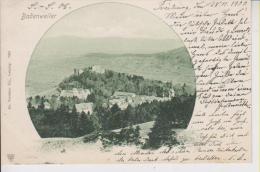 Litho Badenweiler Panorama 20.1.1900 Von Freiburg Nach Dortmund - Badenweiler